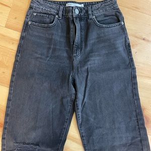 Garage Wide Leg Ripped Jeans